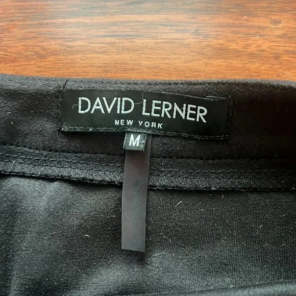 Revolve David Lerner Black Faux Suede Mini Skirt M - Picture 5 of 5